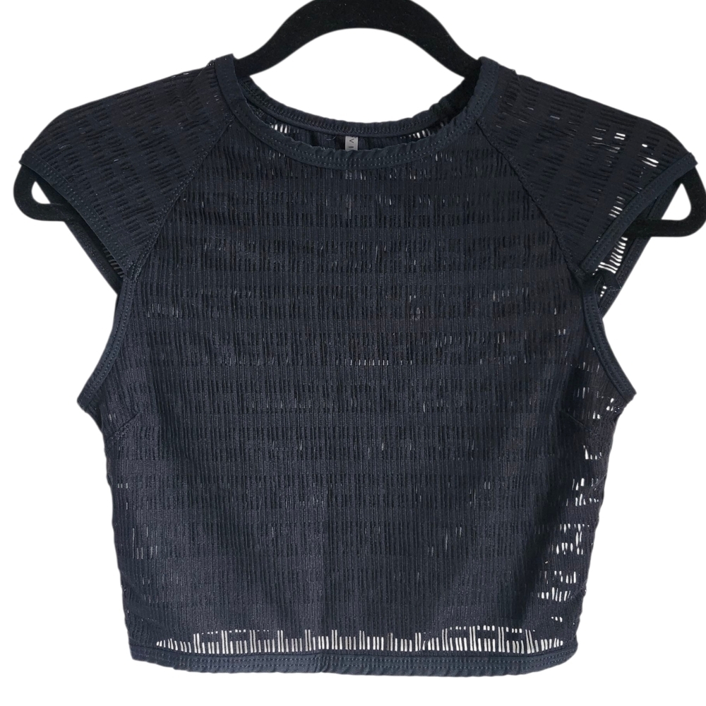 Vitamin A Black Mesh Swim Coverup